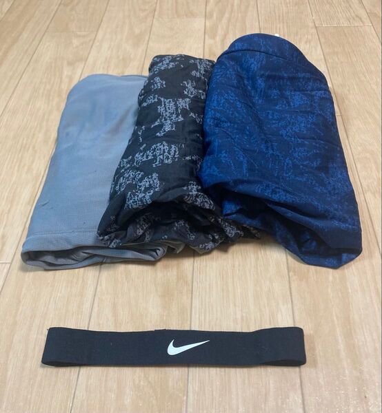NIKE ヘアバンド サッカー フットサル Reebok スポーツウェア 短パン バスパン 男性用 Lサイズ3点 パンツ
