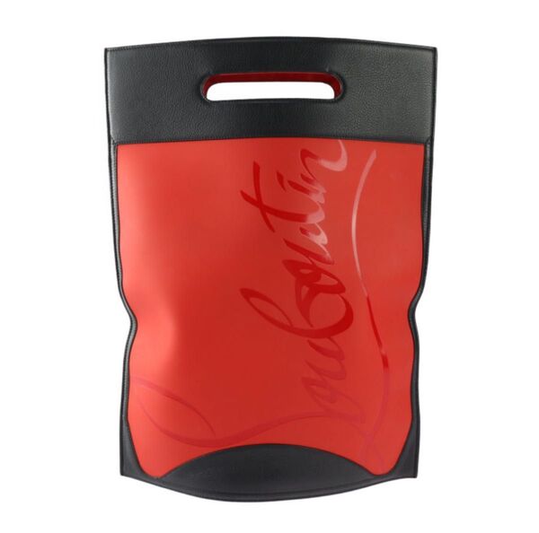 【新品未使用】Christian Louboutin クリスチャンルブタン ハンドバッグ クラッチバッグ レザー ブラック レッド