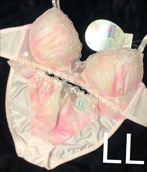 短期出品 B85 C80 C85 D75 D80 E75 レース ノンワイヤー LL 豪華 花柄 リボン ガーリー ハート柄
