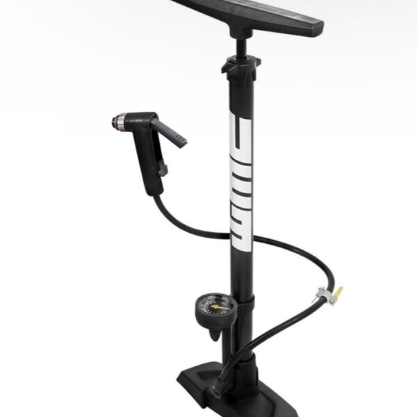 PWT 自転車 空気入れ ゲージ付き フロアポンプ 仏式 米式 英式 空気入れ ポンプ ブラック