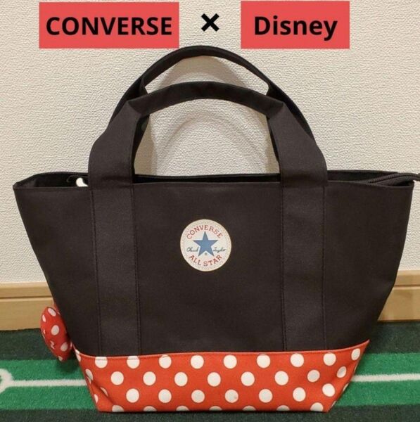 【良品】コンバース ディズニーコラボ ミニー ハンドバッグ トートバッグ CONVERSE ゴルフバッグ カートバッグ