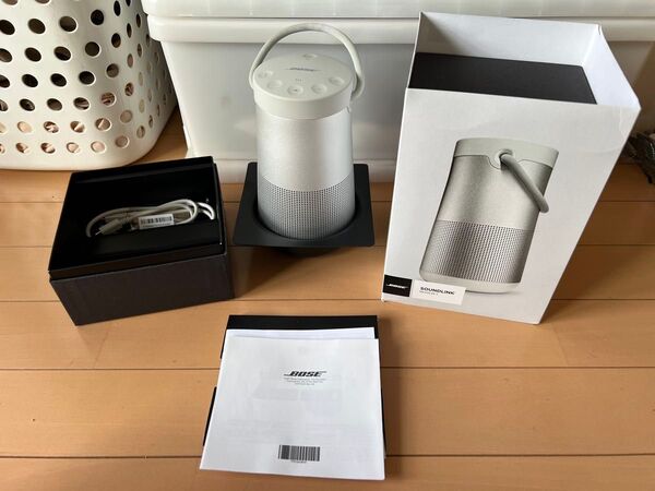 美品 BOSE SoundLink Revolve+ シルバー Bluetooth ワイヤレス スピーカー