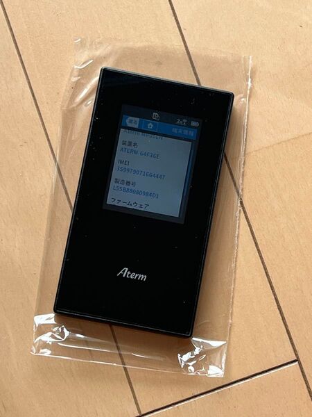 美品 SIMフリーモバイルルーター NEC Aterm MR05LN ブラック デュアルSIM対応