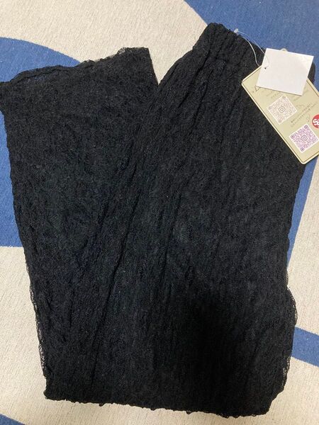 新品レースワイドパンツ Lサイズ