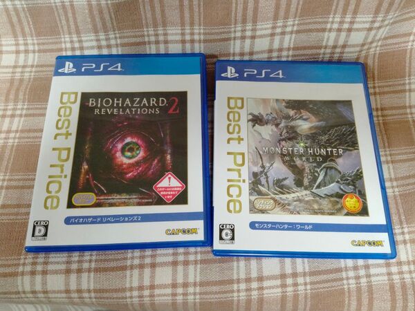 PS4 Best Price バイオハザード リベレーションズ2 モンスターハンター ワールド 2本セット