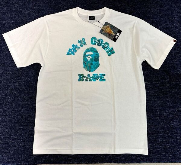 A BATHING APE ゴッホ コラボTシャツ Lサイズ 白