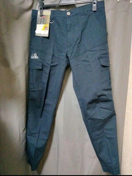 ネイビー 紺作業ズボン ワークパンツ 作業着下 M スキニー