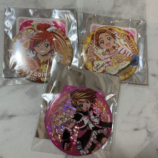 プリキュア トゥインクル缶バッジ セレクトカラーズ ピンク キュアブラック プリキュアプリティストア