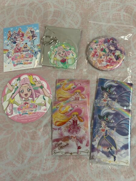 魔法つかいプリキュア キュアフェリーチェ アクリルキーホルダー コースター タワレコカフェ ウエハース カード 缶バッジ