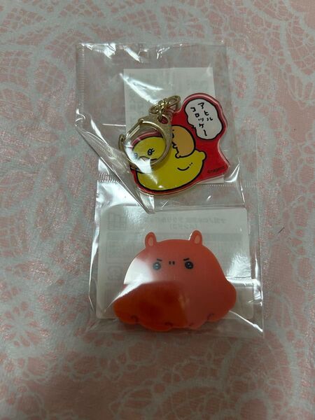 ナガノマーケット アクリルキーホルダー もぐらコロッケ アヒルコロッケ アクリルバッジ メンダコ ナガノの水族館
