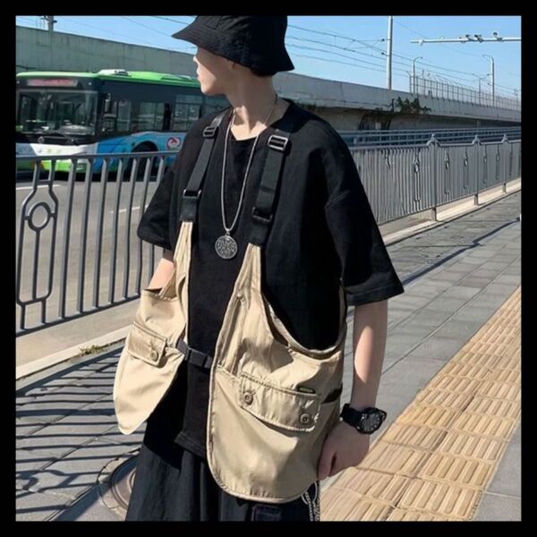 フィッシングベスト 男女兼用 韓国 人気 夏 釣り キャンプ アウトドア おしゃれ アウター ブラック ベスト 機能性 ベージュ