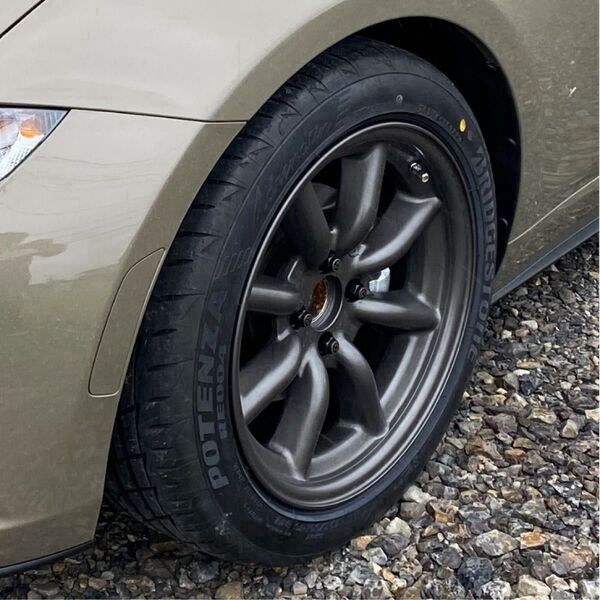 RSワタナベ F8 BS 16インチ7.5J+30 4H PCD100 アルミホイール タイヤ NDロードスター エイトスポーク