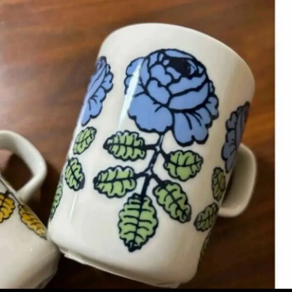 マリメッコmarimekko ヴィヒキルース マグ ブルー 新品