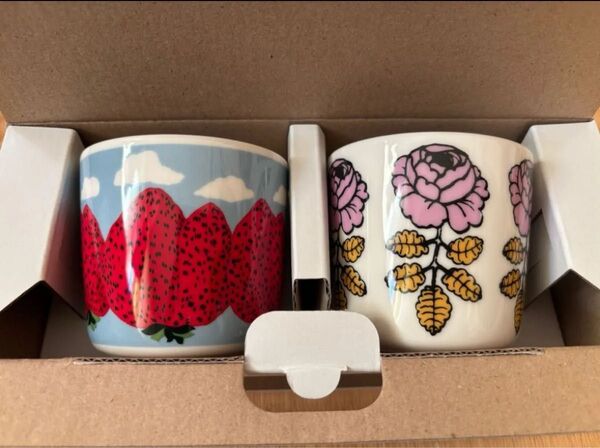 マリメッコ marimekko マグカップ ラテマグ ヴィヒキルース マンシッカヴィオレット 2個セット