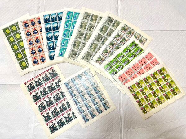 記念切手シート 15円切手、20円切手シート(昭和)