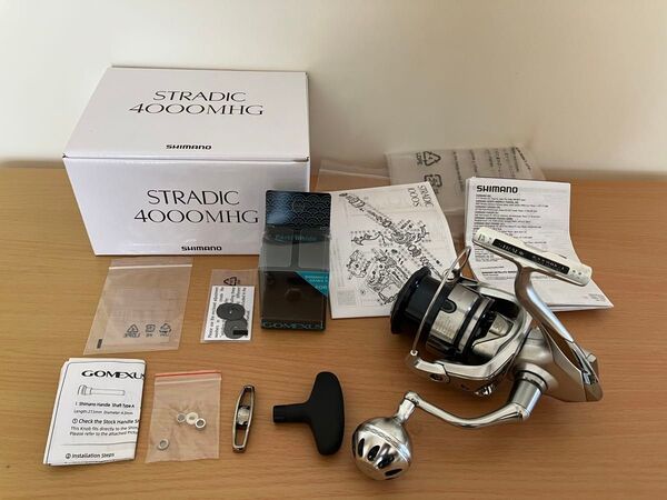 シマノ 19ストラディック4000MHG+ゴメクサスパワーハンドルtypeA USED