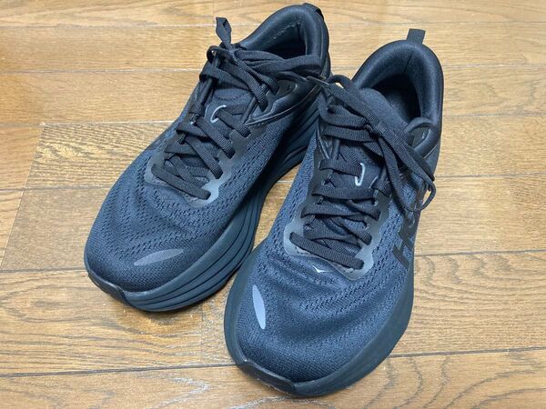 HOKA ONE ONE BONDI 8 ボンダイ8 ブラック 25cm ホカオネオネ