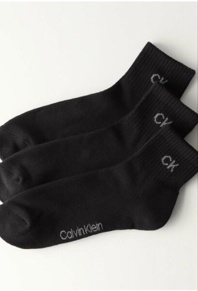 【3足セット】Calvin Klein カルバンクライン 足底パイル 抗菌防臭 ショート丈ソックス メンズ