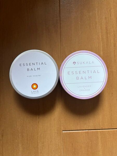 LAVAエッセンシャルバーム無香料、SUKALAラベンダー&オレンジ