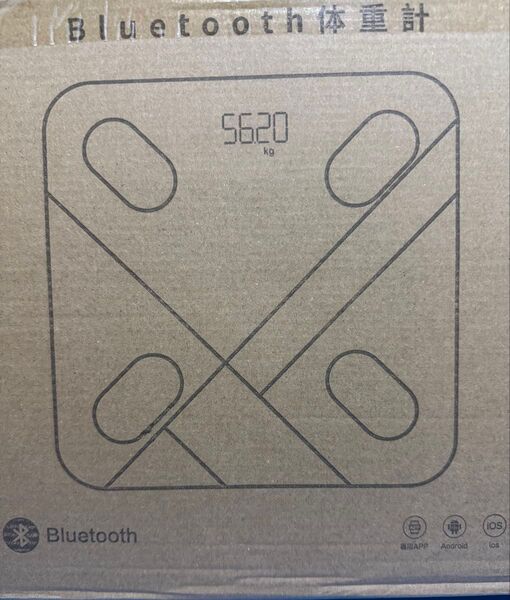 Bluetooth対応体重計 体脂肪計 体組成計 スマホ連動 薄型ヘルスメーター 日本語APP 体水分率 超薄型22mm