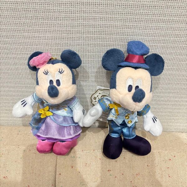 ディズニー ぬいぐるみバッジ ファンタジースプリングスホテル ミッキー ミニー
