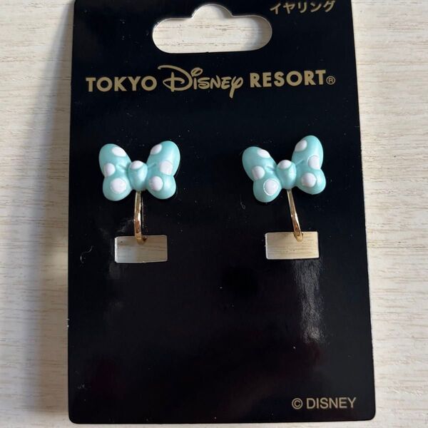 ディズニー ミニー イヤリング ミニーの日 リボン 新品