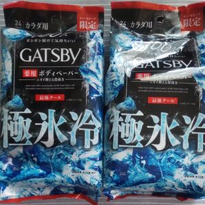 ギャツビー極氷冷 ボディペーパー 24枚入り×2袋セット