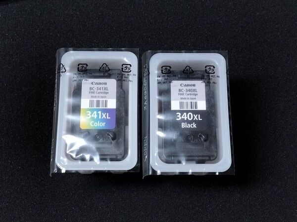 Canon BC-340XL BC-341XL 2個セット まとめ売り 純正インク キヤノン ブラック カラー