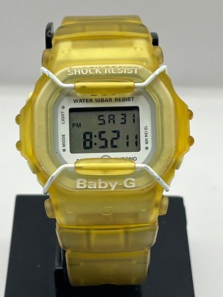CASIO G-SHOCK Baby-G デジタル腕時計 イエロー 電池交換済 カシオ Gショック ジーショック 稼働品