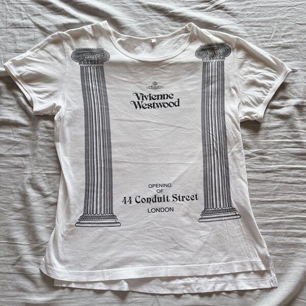 【貴重】ヴィヴィアンウエストウッド VivienneWestwood 半袖Tシャツ ホワイト 白 フラッグシップ ロンドン