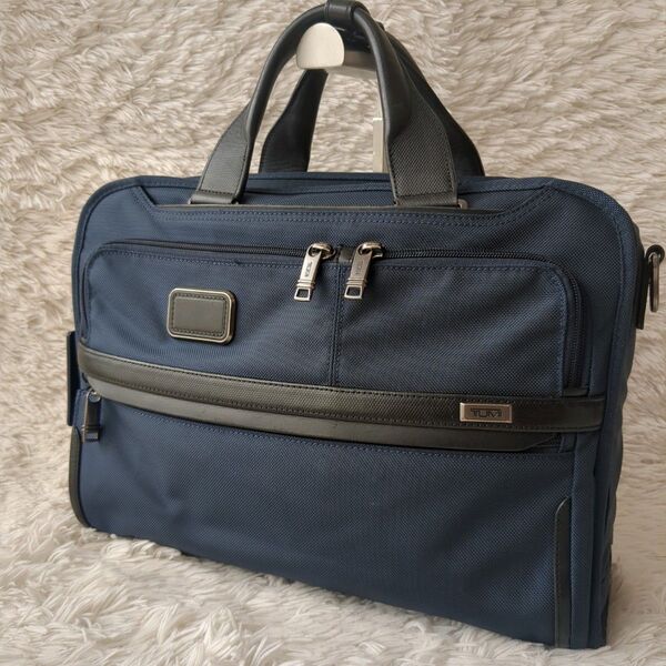 TUMI トゥミ Alpha3 ビジネスバッグ 3WAY 日本正規品 ネイビー ブリーフケース バリスティックナイロン レザー
