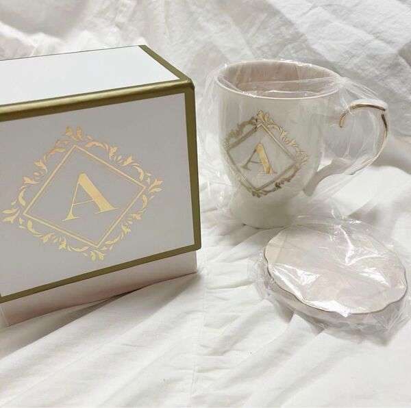 【美品】Francfranc イニシャルマグカップ A フランフラン