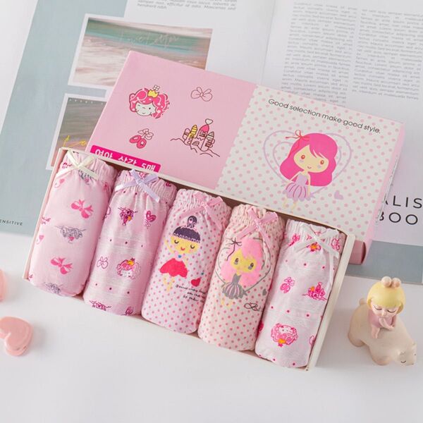 キッズショーツ新品 子供パンツ ショーツ5枚セット 女の子 綿100% 110 120 子供下着 コットン 可愛い綿 肌着