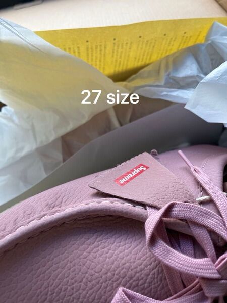 Supreme × Clarks Reflective Wallabee "Pink" (25SS Week 17)