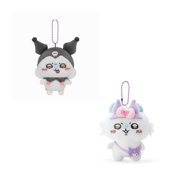 ちいかわ×サンリオキャラクターズ ぷちミニマスコット&マスコットホルダー モモンガ クロミ