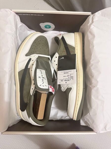 Travis Scott * Nike Air Jordan 1 Low OG SP "Reverse Olive"27.5