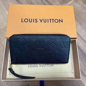 ルイヴィトンルイヴィトン LOUIS VUITTON モノグラム アンプラント ジッピーウォレット ラウンドファスナー長財布 黒