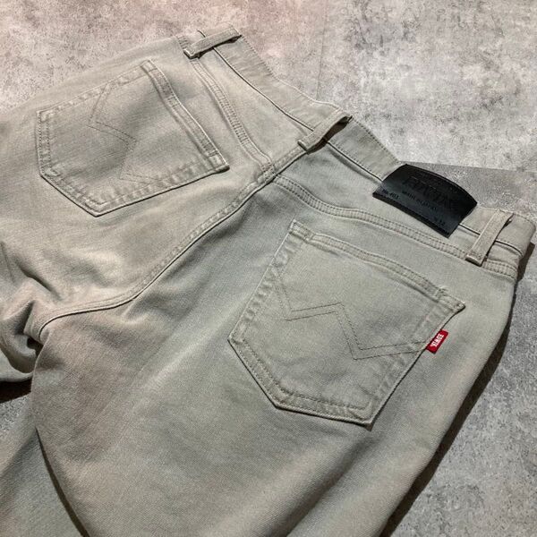 【EDWIN】エドウィン 403F ストレッチ ストレート カラーデニムパンツ 32インチ 日本製 フレックス ジーパン ジーンズ
