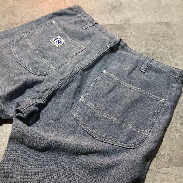 【Lee】リー LM5900 春夏向け 薄手 イージーベーカーパンツ Lサイズ ブルー COOL クール 涼しい デニム ジーンズ