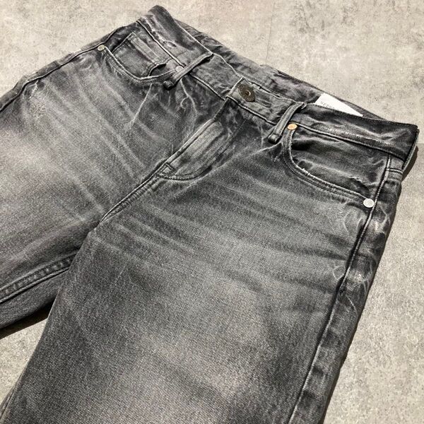 【upper hights】アッパーハイツ THE HERS アンクルテーパードデニムパンツ サイズ23 日本製 ジーンズ