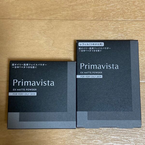 プリマヴィスタ EXマットパウダー 超オイリー肌用 フェイスパウダー(ルース)本体+レフィル