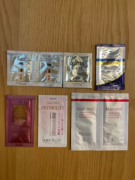 Kanebo Suisei化粧水・POLA美容液・ソフィーナアルブランマッサージパック エレガンスメイクアップベースサンプル