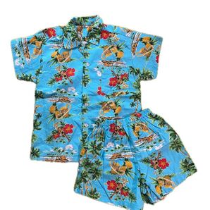 キッズ かりゆしウエア 7-8歳用 キッズ浴衣 キッズ甚兵衛 キッズアロハシャツ