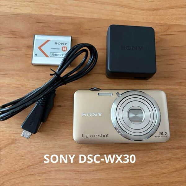 SONY Cyber-shot DSC-WX30 ゴールド コンパクトデジタルカメラ