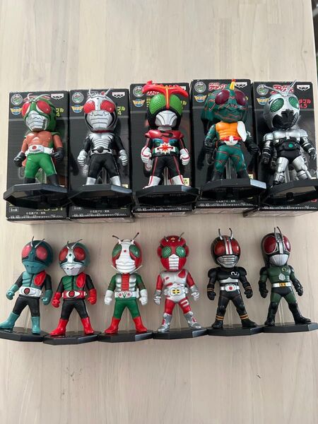 中古品 ワーコレ 仮面ライダー 昭和ライダー 11個セット 一部箱有り ワールドコレクタブルフィギュア