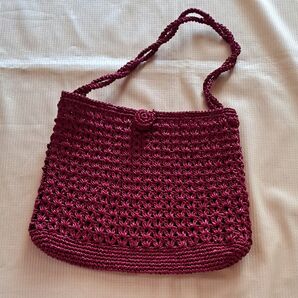 ハンドメイド かぎ編みバッグ エコアンダリア ①