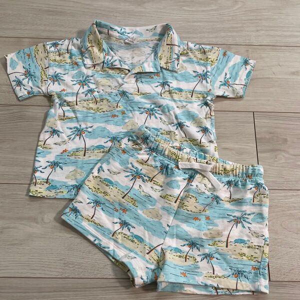 H&M シャツとショートパンツセット 100cm セットアップ