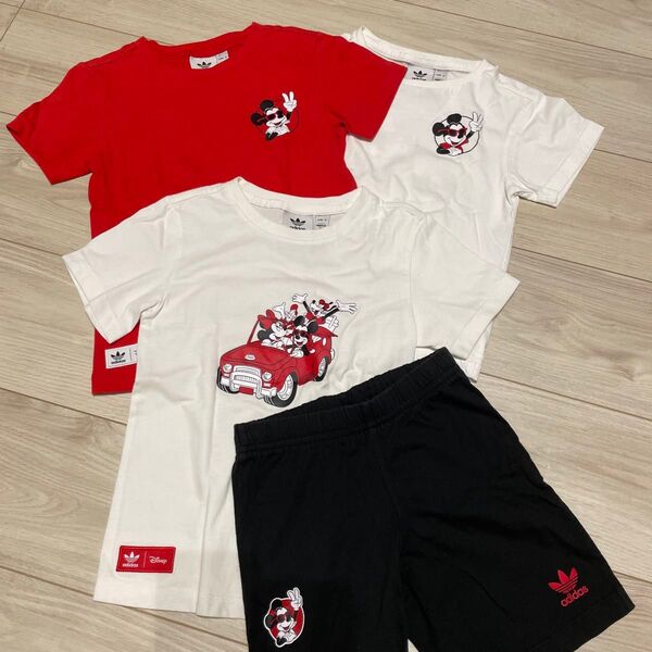 adidas x Disney ミッキー Tシャツセット パンツセットアップ