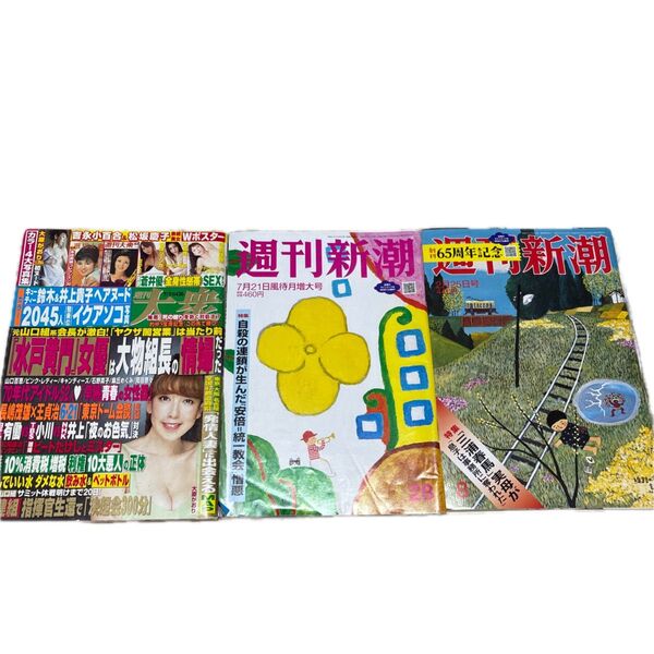 週刊誌3冊セット 週刊大衆週刊新潮