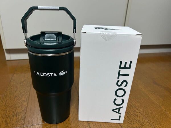 LACOSTE ダークグリーン ステンレスタンブラー 600ml